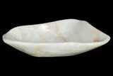 Polished Banded Onyx (Aragonite) Decorative Bowl - Morocco #251133-1